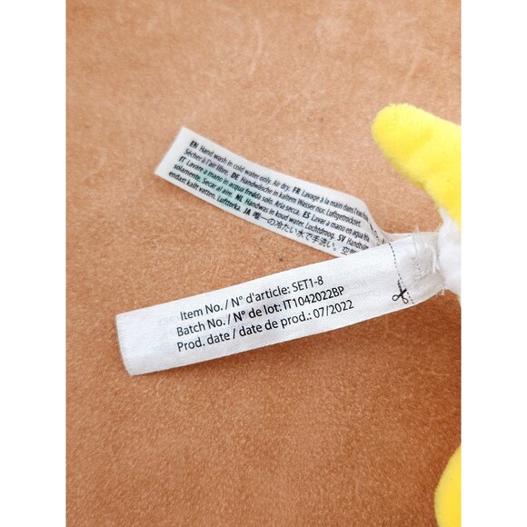 Naturally Kids Yellow Triceratops Dinosaur Plushie 07/2022 ~ 7.5 Inches - Picture 5 of 7